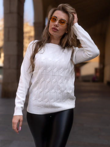 Maglione donna bianco