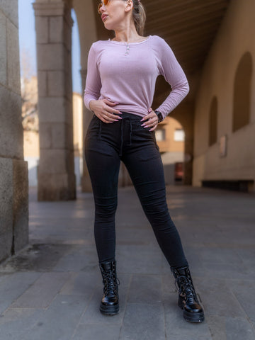 Maglione donna rosa made in italy